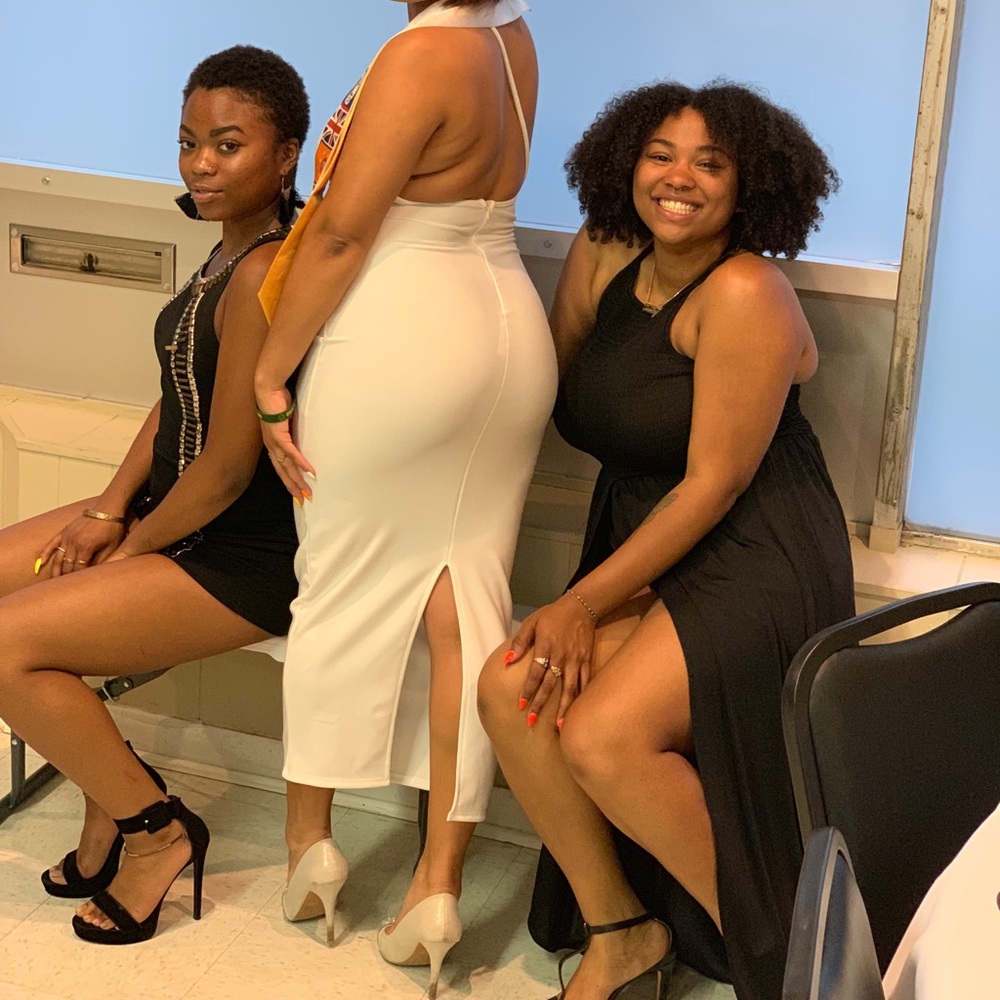 All white dress